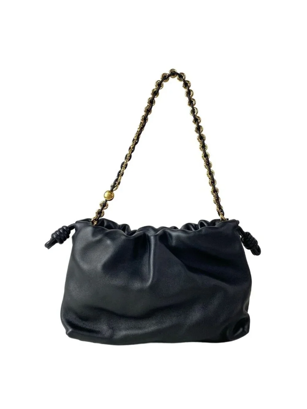 Loewe Shoulder Bag Flamenco Purse Black